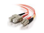 C2G 33014 3.28 ft. LC SC Duplex 50 125 Multimode Fiber Patch Cable