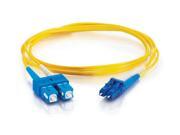 C2G 28523 32.81 ft. LC SC Duplex 9 125 Single Mode Fiber Patch Cable