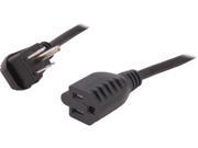 Cables To Go Model 29804 1.5 ft. 18 AWG Flat Plug Power Strip Plus NEMA 5 15P to NEMA 5 15R