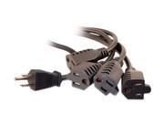 Cables To Go Model 29808 6 ft 16 AWG 1 to 4 Power Cord Splitter