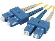 C2G 20808 3.28 ft. SC SC Duplex 9 125 Single Mode Fiber Patch Cable
