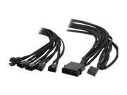 Evercool EC DF001 17.72 Supports 5 PWM Fans Black Braided Cable