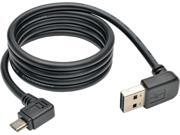 Tripp Lite UR05C-003-UARB Black Dedicated Reversible USB Charging Cable (Up / Down Angle Reversible A to Right Angle 5-Pin Micro B), 3-ft. Tripp Lite UR05C-003-UARB Black Dedicated Reversible USB Charging Cable (Up / Down Angle Reversible A to Right Angle 5-Pin Micro B), 3-ft.