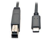 Tripp Lite USB 3.1 Gen 1 5 Gbps Cable USB Type C USB C to USB 3.0 Type B M M 3 ft. U422 003