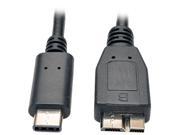 Tripp Lite USB 3.1 Gen 1 5 Gbps Cable USB Type C USB C to USB 3.0 Micro B M M 3 ft. U426 003