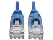 Tripp Lite Cat5e Snagless Molded Slim UTP Patch Cable M M RJ45 Blue 2 ft. N001 S02 BL