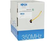 TRIPP LITE N022 01K YW 1000 ft. Cat 5E Yellow 350 MHz Bulk Solid Core PVC Cable