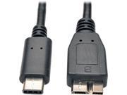 Tripp Lite U426 003 G2 3 ft. USB 3.1 Gen 2 10 Gbps Cable USB Type C USB C to USB 3.0 Micro B