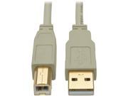 Tripp Lite 6 ft. USB 2.0 Hi Speed A B Cable M M 28 24 AWG 480 Mbps Beige 6 U022 006 BE