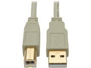 Tripp Lite 10 ft. USB 2.0 Hi Speed A B Cable M M 28 24 AWG 480 Mbps Beige 10 U022 010 BE