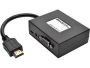 Tripp Lite P131 06N 2VA U 2 Port HDMI to VGA Audio Adapter Splitter 1920 x 1440 1080p