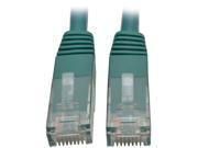 Tripp Lite 10ft Cat6 Gigabit Molded Patch Cable RJ45 M M 550MHz 24AWG Green