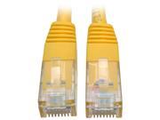 Tripp Lite 2ft Cat6 Gigabit Molded Patch Cable RJ45 M M 550MHz 24AWG Yellow