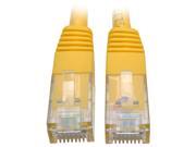 Tripp Lite 15ft Cat6 Gigabit Molded Patch Cable RJ45 MM 550MHz 24AWG Yellow