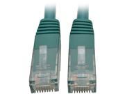 Tripp Lite 25ft Cat6 Gigabit Molded Patch Cable RJ45 M M 550MHz 24AWG Green