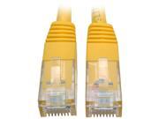 Tripp Lite 25ft Cat6 Gigabit Molded Patch Cable RJ45 MM 550MHz 24AWG Yellow