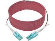 Tripp Lite N821 07M MG T 23 ft. 10 Gb Duplex Multimode 50 125 OM4 LSZH Fiber Patch Cable LC LC Push Pull Tabs