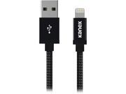Kanex K157 1133 MB4F Matte Black DuraBraid Charge Sync Cable with Lightning Connector
