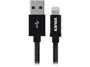 Kanex K157 1134 MB9F Matte Black DuraBraid Charge Sync Cable with Lightning Connector