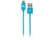 Kanex KMUSB4FBL 3.94 ft. 1.2 m micro USB Charge Sync Cable Blue