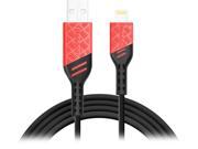 BasAcc 2255401 Red Heavy Duty 3.3 feet MFI Apple 8 Pin Lightning to USB Cable