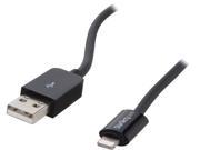 StarTech USBLT2MB Black 2m 6ft Long Black Apple 8 pin Lightning Connector to USB Cable for iPhone iPod iPad