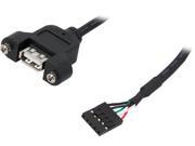 StarTech USBPNLAFHD3 3 ft [0.9 m] Panel Mount USB Cable USB A to Motherboard Header Cable