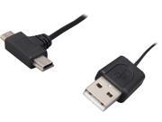 StarTech USBRETAUBMB 2.5ft Retractable USB Combo Cable
