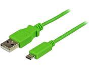 StarTech.com 1m Green Mobile Charge Sync USB to Slim Micro USB Cable for Smartphones and Tablets A to Micro B