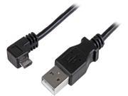 StarTech.com 1m 3 ft Right Angle Micro USB Charge and Sync Cable M M USB 2.0 A to Micro USB 28 24 AWG