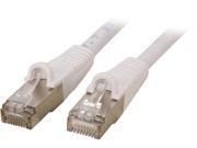 Coboc CY CAT7 10 White 10 ft. 600Mhz PIMF Network Cable
