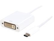 Coboc AD-ALT-C2DVI-6WH 6inch White DisplayPort ALT USB 3.1 Type C to DVI-D Adapter Converter - DP ALT USB-C to DVI-D - 1920 x 1080p Resolution Coboc AD-ALT-C2DVI-6WH 6inch White DisplayPort ALT USB 3.1 Type C to DVI-D Adapter Converter - DP ALT USB-C to DVI-D - 1920 x 1080p Resolution