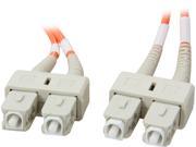 Coboc CY OM1 SC SC 3 9.84 ft. Fiber Optic Cable SC SC Multi Mode Duplex 62.5 125 Type Orange