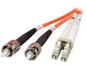 Coboc CY OM1 LC ST 3 9.84 ft. Fiber Optic Cable LC ST Multi Mode Duplex 62.5 125 Type Orange