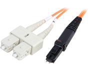 Coboc CY OM1 MTRJ SC 2 6.65 ft. Fiber Optic Cable MTRJ Male SC Multi Mode Duplex 62.5 125 Type Orange