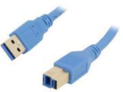 Coboc CY U3 ABMM 1.5 BL 1.5 ft. USB 3.0 A Male to B Male Cable