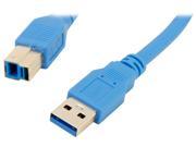 Coboc CY U3 ABMM 3 BL 3 ft. USB 3.0 A Male to B Male Cable