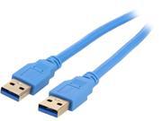 Coboc CY U3 AAMM 6 BL 6 ft. USB 3.0 A Male to A Male Cable