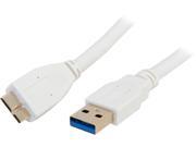 Coboc CY U3 AMicBMM 3 WH 3 ft. USB 3.0 A Male to Micro B Male Cable