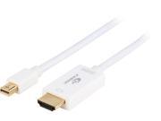 Coboc Model MDP2HD4K 6 WH 6 ft. Mini DisplayPort to HDMI Cable