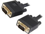 Coboc Model EA CL2 VGA 3 BK 3 ft. Black Color Premium CL2 Rated 28AWG SVGA VGA HD15 cable Gold Plated w Ferrite Cores M M