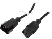 Coboc PW 18C13C14 10 BK 10ft 18AWG Computer Power Cord Extension Cable w 3 Conductor PC Monitor IEC320C13 to IEC320 C14 Black