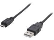 Coboc U2 A2MICROB 3 BK 3 ft. Black High speed USB2.0 A Male to Micro B Male 5 Pin Cable