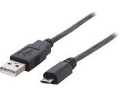 Coboc U2 A2MICROB 15 BK 15 ft. Black High speed USB2.0 A Male to Micro B Male 5 Pin Cable