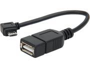 Coboc CL U2 OTG 0.5 BK 6 USB 2.0 to Micro USB OTG Adapter Cable Black