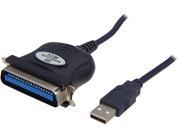 Coboc Model EA USB 1284 BL 4.9 ft. Black USB to IEEE 1284 Bi Directional 36 Pin CN36M Printer parallel Adapter Converter Cable