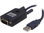 Coboc Model EA USB RS232 BL 4.9 ft. USB to RS232 DB9 Male serial Adapter Converter Cable Black