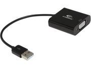 Coboc AD U22VGA 6 BK 7 inch Black color USB 2.0 to VGA External Video Card Adapter USB to Display Graphics Converterâ€“ 1920x1200 1080P