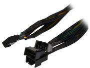 Coboc TX4SPL3 6 6 Sleeved 6 inch 1 to Three 3 x 4 pin TX4 PWM Multi Fan Power Splitter Cable Net Jacket