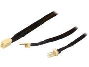 Coboc TX3SPL2 12 12 Sleeved 12 inch 1 to Two 2 x 3 pin TX3 Fan Power Splitter Cable